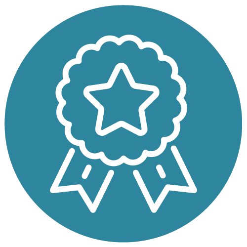 Icon of an award or badge